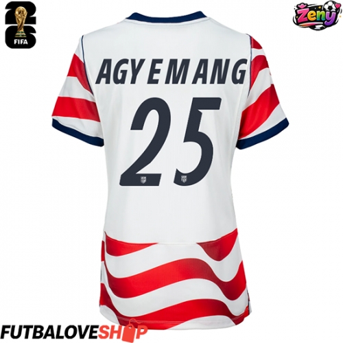 Dres Spojené štáty Patrick Agyemang #25 Domáci pre Ženy MS 2026 Krátky Rukáv